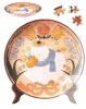 New PieceRelax 3D Puzzle Plate 124 Pieces - Sleeping in Sunlit Garden &ndash; Jigsaw Puzzle for Adults, Decorative Plate with Durable Plastic Pieces, Ideal Gift for Home or Office D&eacute;cor