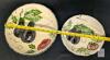 Certified International Portugal Hand-Painted Ceramic Serving Bowls Set, Eggplant & Tomato, 5-Piece In excellent condition, some discoloration, no chips or cracks - 2