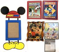 MIXED DISNEY LOT : INCL Disney ITO Mickey Mouse 17"x13" Wood Wall Photo Frame, Best Friends, Japan, 5x7 Opening+