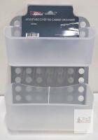 Home Basics Adjustable Over-the-Cabinet Organizer, 2-Tier, 10"x14", Plastic, 1" Hook, K147459