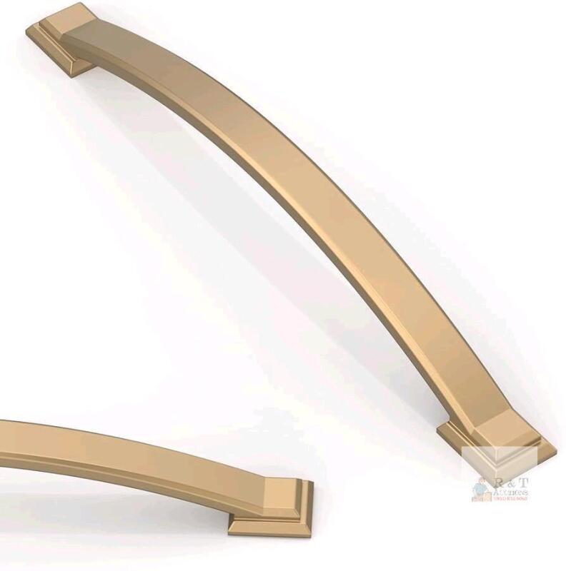 New 10 Pack Champagne Bronze Cabinet Pulls 7.5" hole Center.