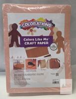 Colorations Colors Like Me Craft Paper, 400 Sheets, 9x12 in, Assorted Skin Tones, 400CPCIAM