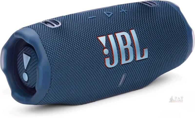 New JBL Charge 6 - Portable Waterproof & Drop-Proof Bluetooth Speaker, Bold Pro Sound with AI Sound Boost, 28Hrs of Playtime, Built-in powerbank & Comes with a Sturdy/Removable Carrying Strap (Blue)