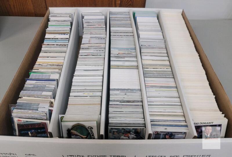 1990 - 2021 MLB Baseball Trading Card Singles & 1991 Skybox NBA Basketball Trading Card Singles in Quintuple Long Box