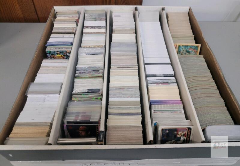 1990 - 2022 MLB Baseball Trading Card Singles in Quintuple Long Box