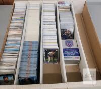 1988 - 2020 MLB Baseball Trading Card Singles & 1990 Pro Set NFL Superbowl Trading Cards in Quintuple Long Box .