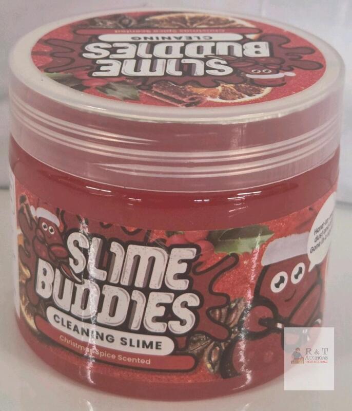 Slime Buddies Cleaning Slime Christmas Spice Scented 5.64oz Red Holiday Edition New/Sealed