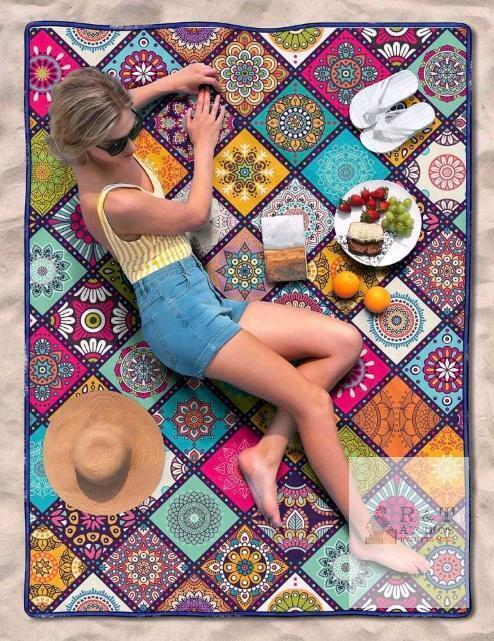 New Waterproof Picnic Blanket Foldable & Portable 60"x80"