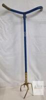Garden Claw Manual Cultivator/Tiller, 39.5" Length, Steel 4-Tine, Ergonomic Handle