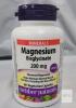 Webber Naturals Magnesium Bisglycinate 200mg, 60 Vegetarian Capsules, Lot988418, Exp. Oct 2030