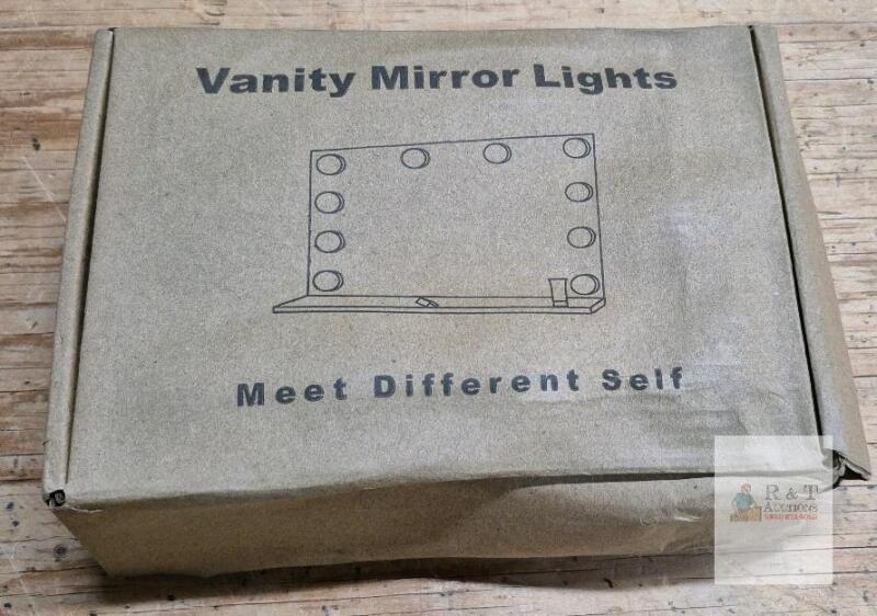 Consciot 10 LED Vanity Mirror Lights, USB Powered, Dimmable, 3000&ndash;6500K, Model PC-10D-2835-W-F5