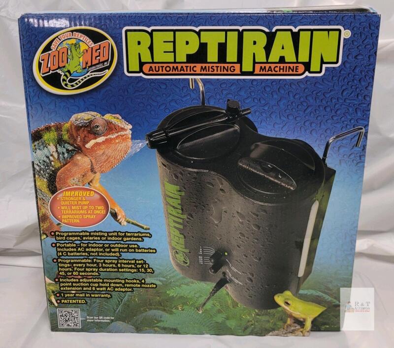 Zoo Med Repti Rain Automatic Misting Machine with Dual Nozzles and Programmable Settings