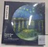 PieceRelax Van Gogh Starry Night Over the Rhone 124 Piece Round Puzzle Plate, Display Stand - 2