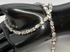 CZ 925 Sterling Line Necklace Earrings - 4