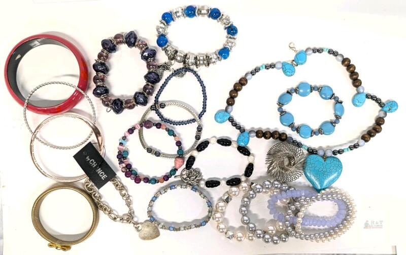Vintage to Modern Bracelets, Bangles & Necklaces Up To 17" Long