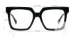 Firmoo Cathy001 C1 Black Square Acetate Eyeglass Frames 55-18-145 with Case - 2