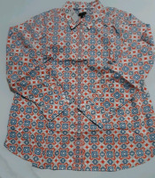 New Talbots Print Button Down Shirt Size XL