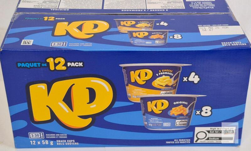 12 New Snack Cups KRAFT DINNER KD BB MAY 26 2026