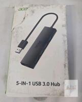 Acer CDK350 5-IN-1 USB 3.0 Hub, 4 USB-A, 1 USB-C, Windows/Linux/macOS Compatible