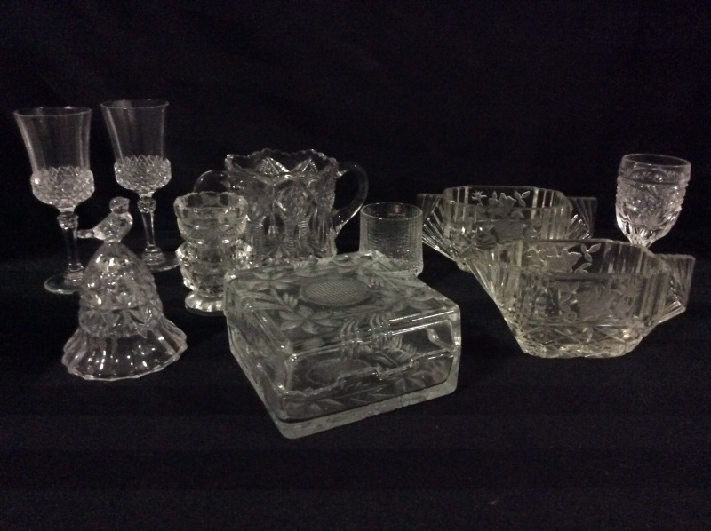 Vintage Cut Crystal & Glass Assortment