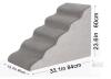 New Dog Stairs for Small Dogs- Dog Steps Stairs Ramps for High Bed Couch, High Density Foam Pet Steps Stairs for Dogs - 2