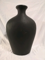 Large Decorative Black Vase - Heavy