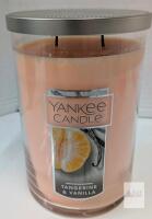Yankee Candle Tangerine & Vanilla Large 2-Wick Tumbler Candle, 20 oz, Mild use.