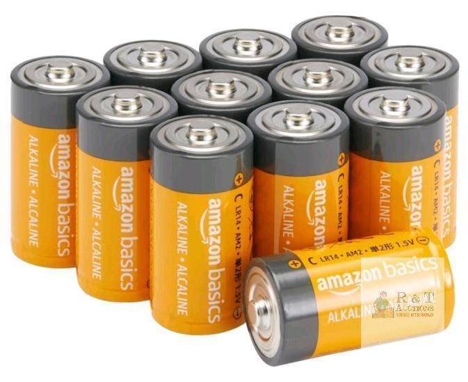 New , Sealed - Amazon Basics 12 Pack C-Cell All-Purpose Alkaline Batteries