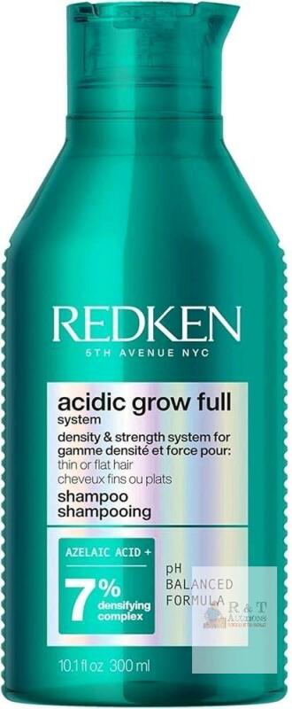 New REDKEN Acidic Grow Full Densifying Shampoo for Thinning Hair, With Azelaic Acid, Rebalances Scalp and Volumizes : 300ml