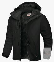 New - Men's Sz. Medium WULFUL Men's Softshell Jacket Waterproof Lightweight Insulated Windbreaker Fleece Lined Rain Shell Jacket for Hiking Travel