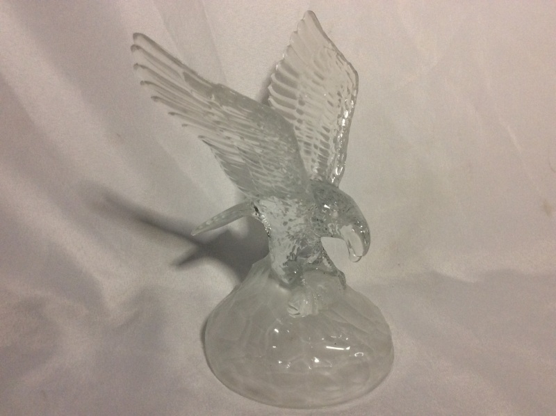 Crystal Bird of Prey Eagle in Flight 8 inches tall