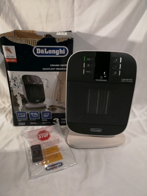 New Delonghi Digital Compact Ceramic Heater - HFX60V15CA with Remote