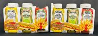 Heinz Condiment 5 PACK : Yellow Mustard, Sweet Relish, Tomato Ketchup,