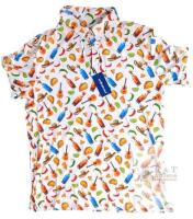 New Size LG Men's Uideazone Tacos & Tequila Golf Shirt