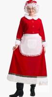 New sz XL Mrs. Claus Costume for Women Deluxe Adult Miss Santa Clause Dress Christmas Outfit<br/>