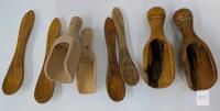 Wooden Kitchen Utensils &ndash;SPREADERS AND SCOOPS Various Hardwoods, Handmade Details