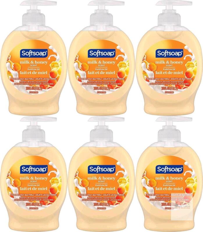 New 6-Pack SOFTSOAP Milk And Honey Scent Moisturizing Hand Soap, 221ml ea