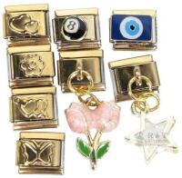 New ITingstere Italian Bracelet Charms, 9mm Modular Charms With Tool