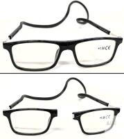 New +1.50 Magnetic Split-Frame "Cheater" Reading Glasses With Hard Case, Storage Bag & Cleaning Cloth