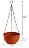 New ZEAYEA 2 Pack Hanging Planters, 9 Inch Self Watering Hanging Flower Pot for Indoor Outdoor Plants, Plastic Planter Pot with Hanging Chain and Detachable Base for Home Garden Decoration - 2