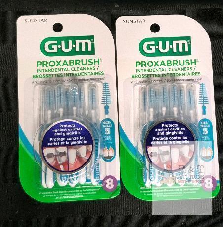 2 New Packs GUM&reg; Proxabrush&reg; Interdental Cleaners, Wide, Removes up to 25% More Plaque