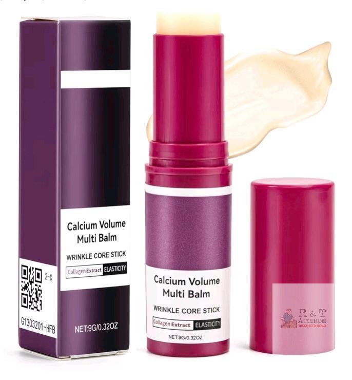 New Calcium Multi Balm Stick, Melaxin Balm for Eyes, Face, Neck, Anti-Aging, Sagging, Wrinkles, Hydrating, Firming