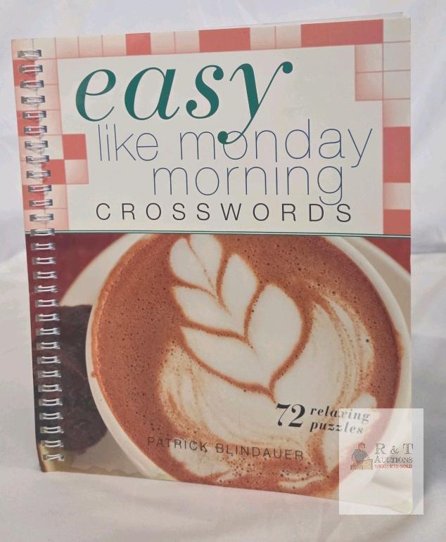Easy Like Monday Morning Crosswords by Patrick Blindauer, 72 Puzzles, Spiral-Bound