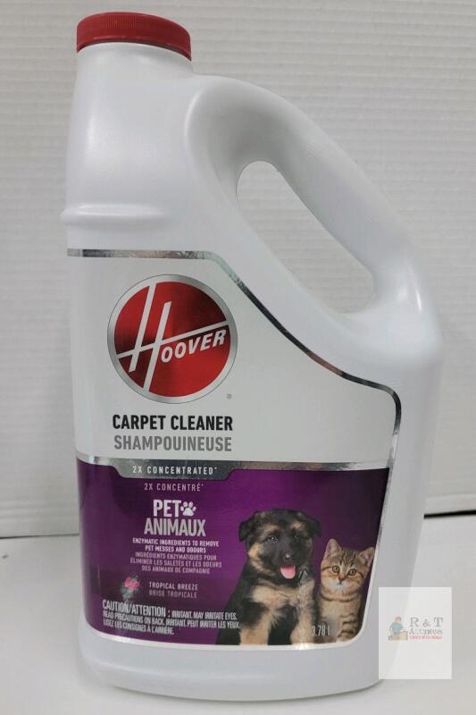 Hoover Paws & Claws Carpet Cleaning Formula, 128 fl oz, 2X Concentrated, Tropical Breeze Scent