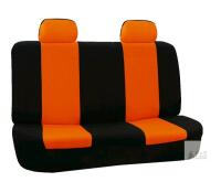 NEW FH Group FB032 Universal Fit Rear Bench Seat Covers, Black/Orange, Solid & Split Bench Compatible