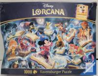 Ravensburger Disney Lorcana 1000-Piece Puzzle "Steel" w/ Promo Card | 12 001 626 7 |Complete - Some bend damage to box