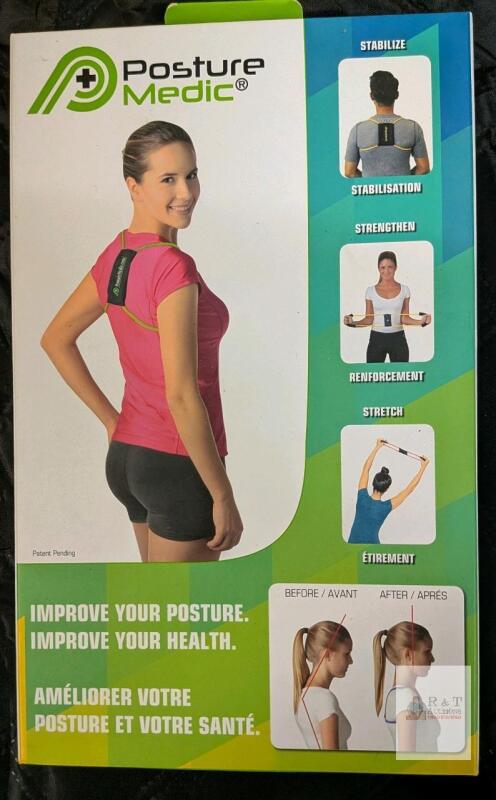 Posture Medic Medium Standard Strength Posture Corrector, Size M, Latex, for Adults, Barcode 040232027819