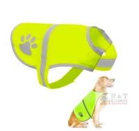 XX-Large High Visibility Reflective Dog Safety Vest &ndash; Neon Yellow, Velcro, For Hunting & Training