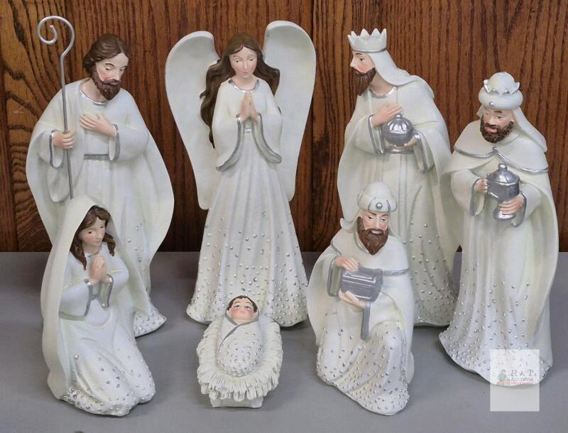Regency International 7-Piece Nativity Scene Set, 10&rdquo; Tallest, Resin, MTX71092 WHSI
