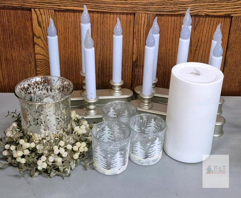 Carlon FPC1235 Electric Taper Candles ,Candle Impressions LED Pillar & Holiday Decor Lot